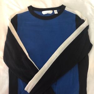 NWOT Hugo Boss Merino Superfine Blue Crewneck sz S